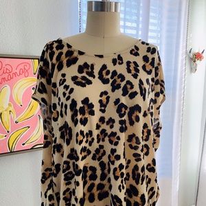 By Together- BROWN LEOPARD Tunic Top